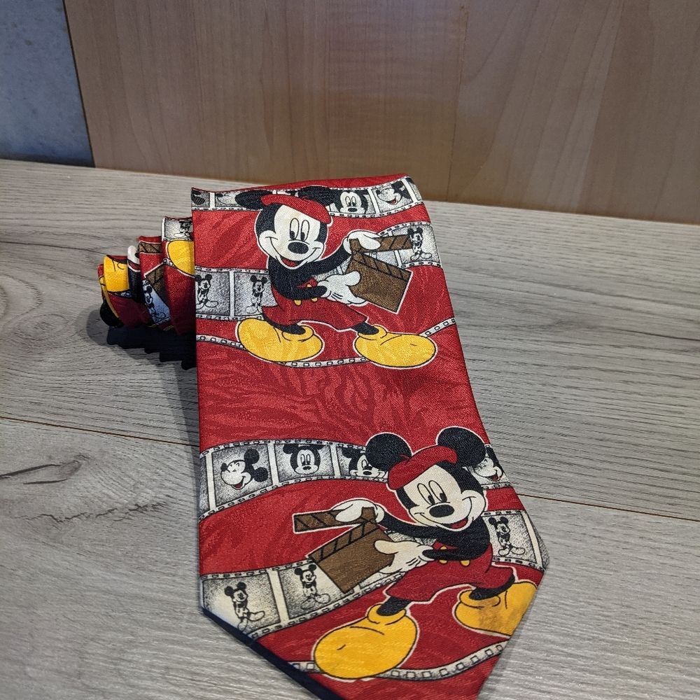 Mickey unlimited collectors necktie director Mickey red